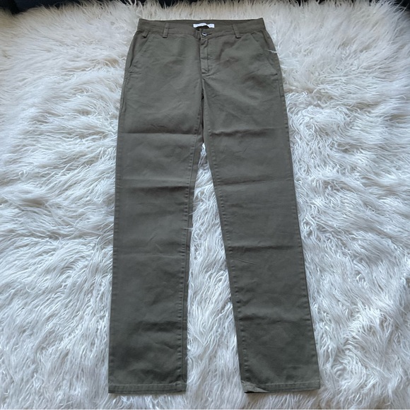 NWOT EVERLANE GREEN‎ CHINOS - Picture 1 of 6
